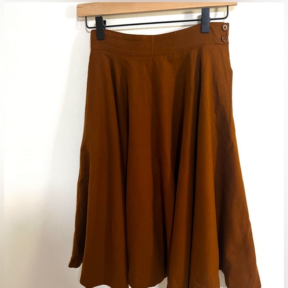 Vintage Synonyme de Georges Rech Paris French Pure Wool Skirt Size 26